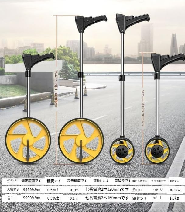 ウォーキングメジャー 2段折りたたみ式 キャリーリュック付 デジタル 距離測定器 測定 グラウンド整備 陸上競技 コート整備 スポーツ施設  S-8155 通販（商品番号：ls-s-8155）の通販 | オフィス家具通販サイトのLOOKIT(ルキット) BQQB カウントメジャーグラウンド用品 長さ メジャー距離測定器 10cm単位の4桁カウンター ロードカウンター 10cm～999