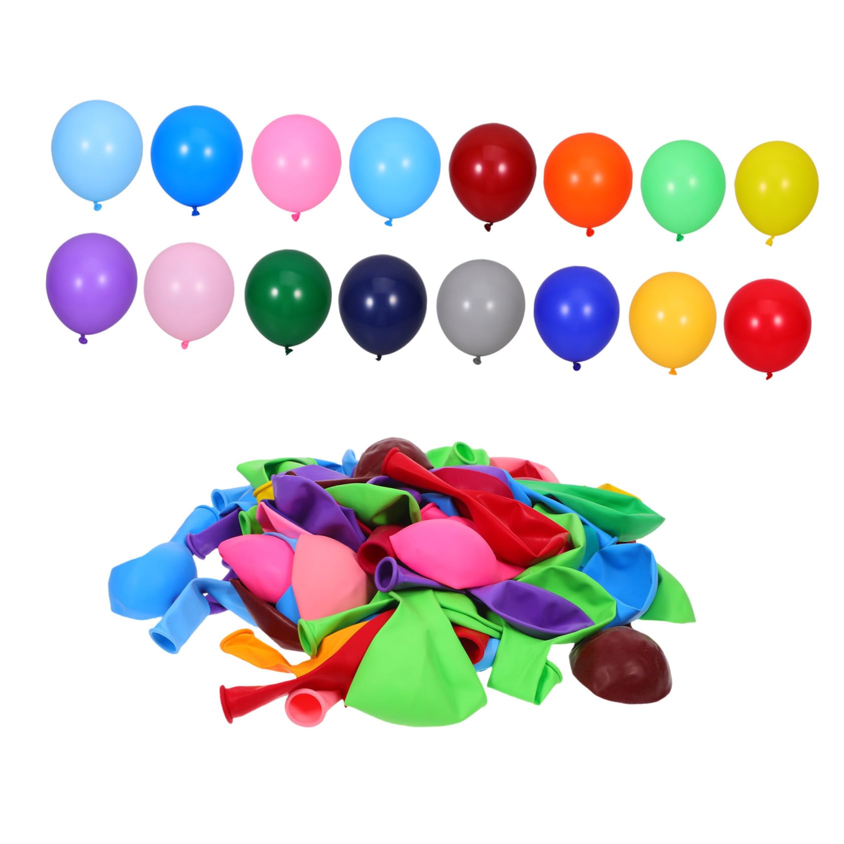 200pezzi Palloncini in Lattice Colorati da Kit di Palloncini Multicolori per Decorazioni di Compleanno e Matrimoni Shower Lauree ed Eventi Tematici Colore Casuale