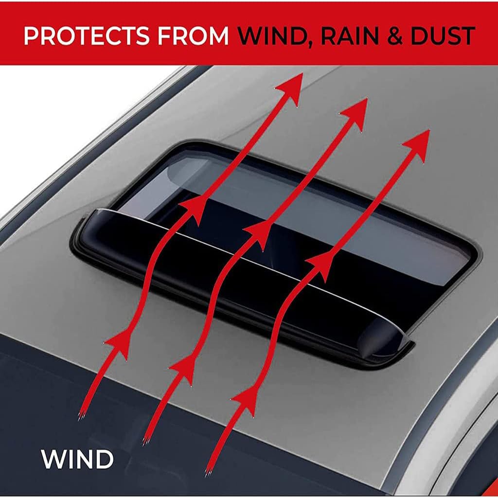 Auto Schiebedach Windabweiser,für Peugeot 408 T9 2000-2023 Schiebedach Luftabweiser Luftabweiser Regenschutz Schild Visiere Spoiler Windabweiser Externes Zubehör,88CM-91CM