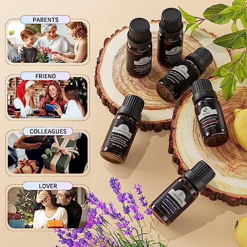 Top 12 Essential Oils For Diffusers Aromatherapy Set - 100% Pure Peppermint, Lavender, Eucalyptus, Tea Tree, Lemongrass, Rosemary - Great For Home, Candle Making & Soap - 10Ml Each #TOP7