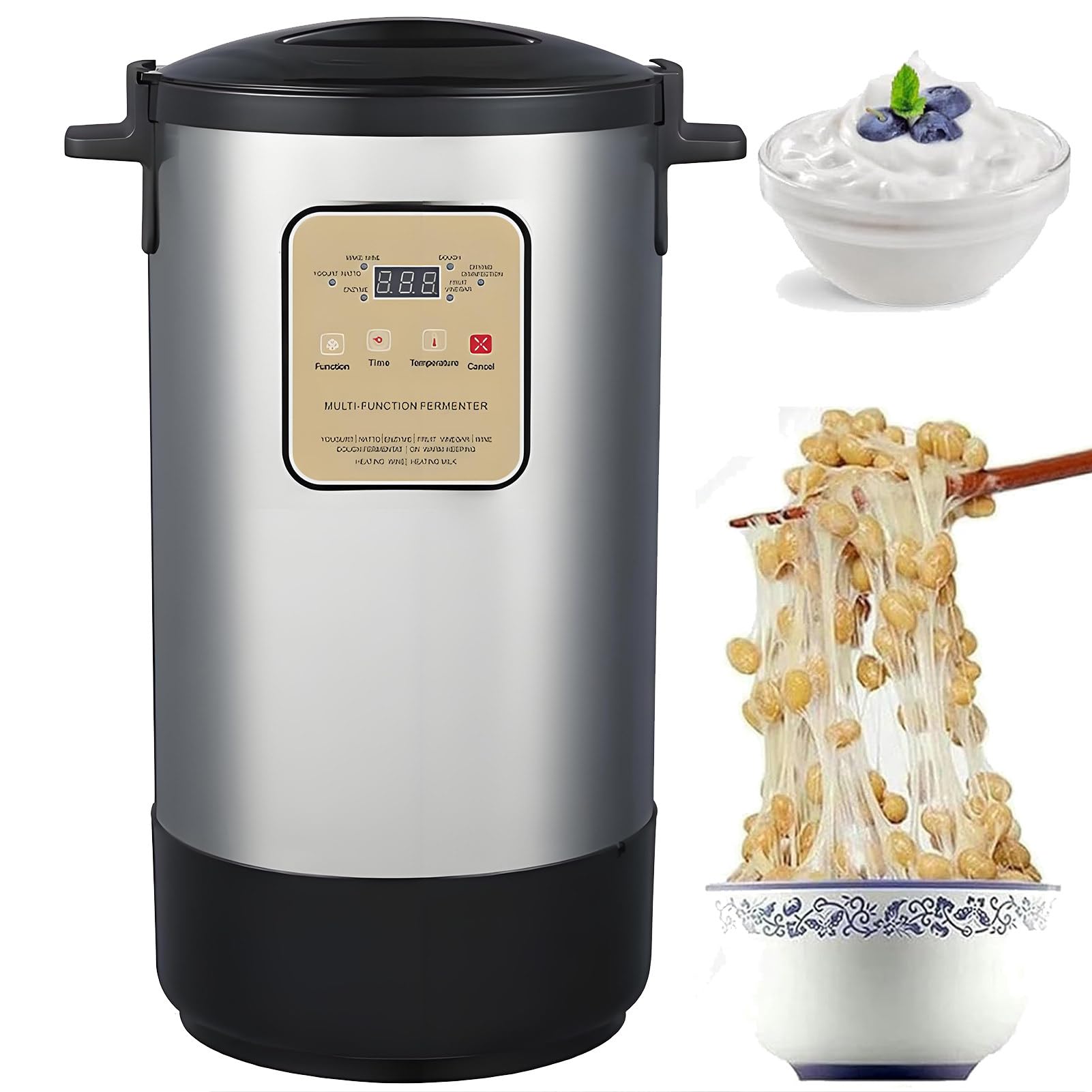 SHENGSHIYU 12/18l Automatic Yogurt Machine, Stainless Steel Yogurt 18L