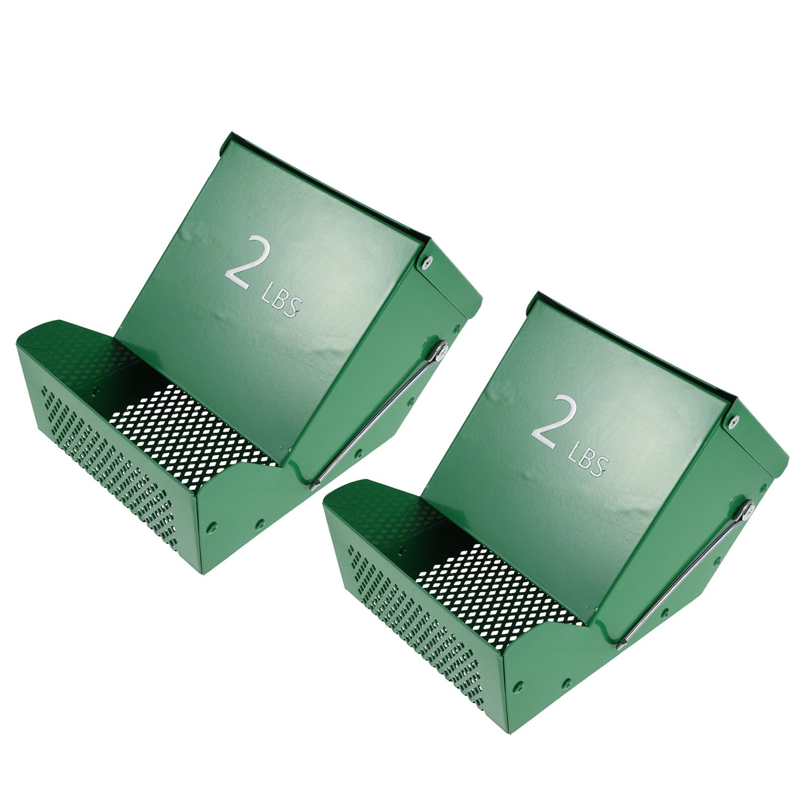 BESTonZON 2 Set Di Contenitori Per Cibo Per Piccoli Animali Mangiatoia Per Roditori Mangiatoia Per Gatti In Metallo Contenitore Per Cibo Per Piccoli Animali