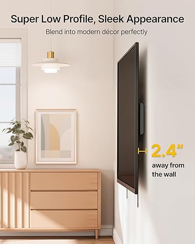 Miniatura 7 de monTEK Soporte de pared de TV inclinable resistente para televisores planos y curvos extra grandes de 37-140 pulgadas de hasta 300 libras, 4 pruebas