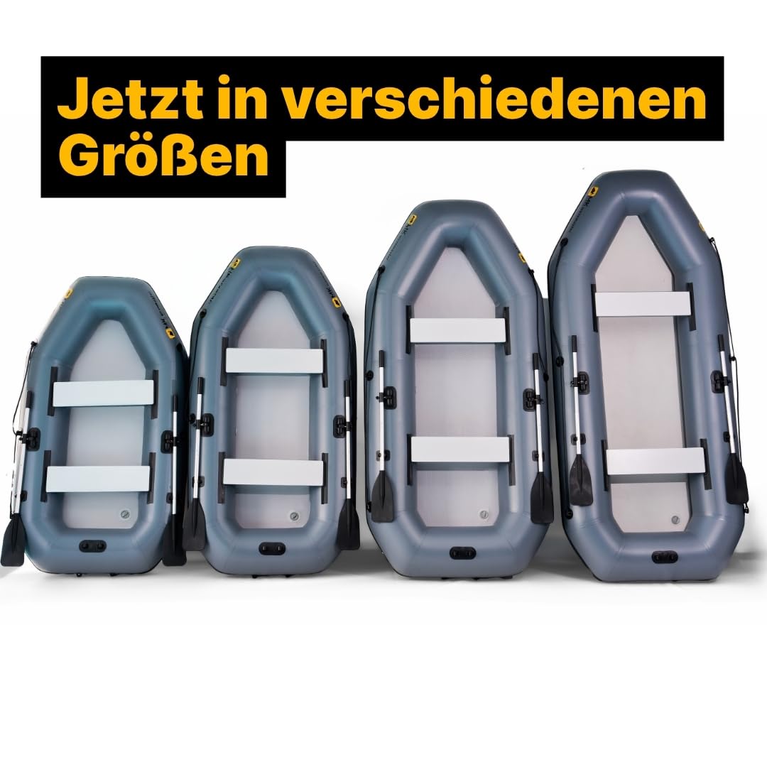 MK Wavemaster Schlauchboot – Angelboot, stabil & belastbar, inkl. Paddel, Sitzbank & Zubehör