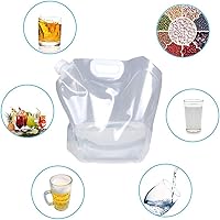 Vista 6 de Soddeph Bolsa plegable de plástico transparente de grado alimenticio, libre de BPA, para deportes, camping, equitación, montañero, congelable, grado