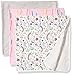 Rosie Pope Baby Girls' 3 Pack Blankets, Star/Unicorn, One Size