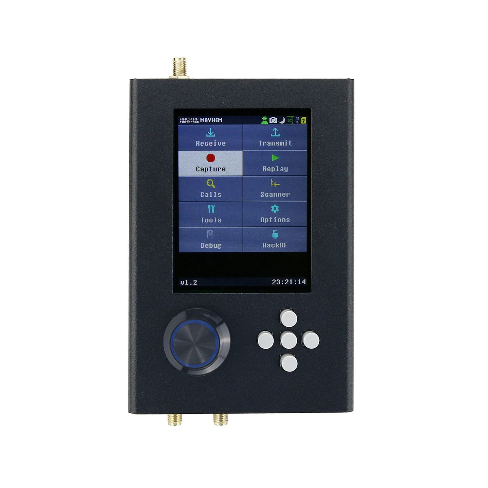 Portapack H2 para HackRF One con pantalla táctil de 3.2 pulgadas y batería 7