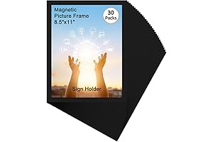 Hoikwo 30 Packs Magnetic Paper Holder for Letter Document Holder for Refrigerator Glass Door