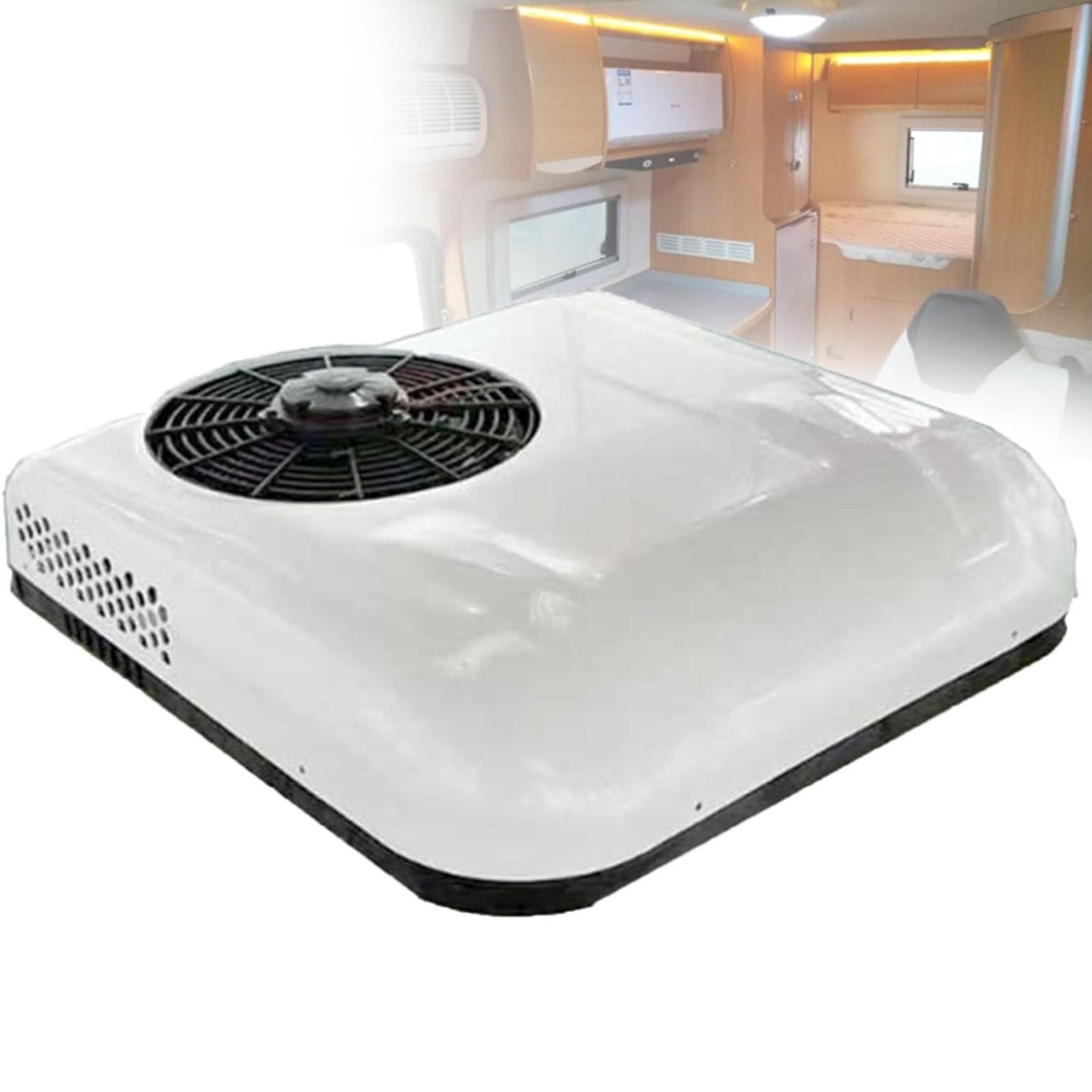 Olskfuh Light Truck Air Conditioner,Rooftop A/C Unit For Fast Cooling In Rv, Duty Trucks, Trailers, Boats, Motorhomes, Tractors, Caravans,24V