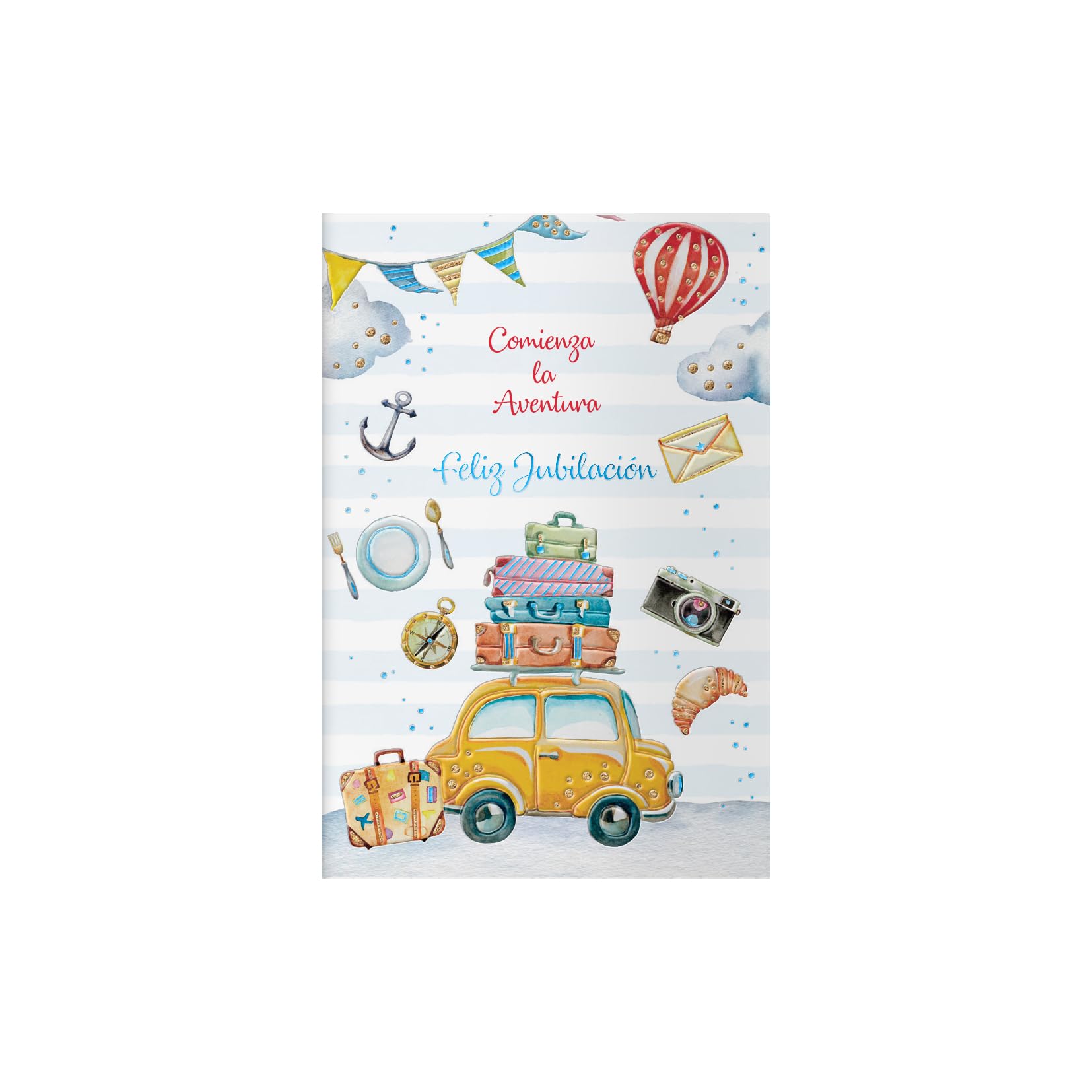 DOHE - Retirement Greeting Cards - Pack of 6 - Size: 11.5 x 17 cm (closed) - Includes envelope to store the card - Holiday model - Image 2