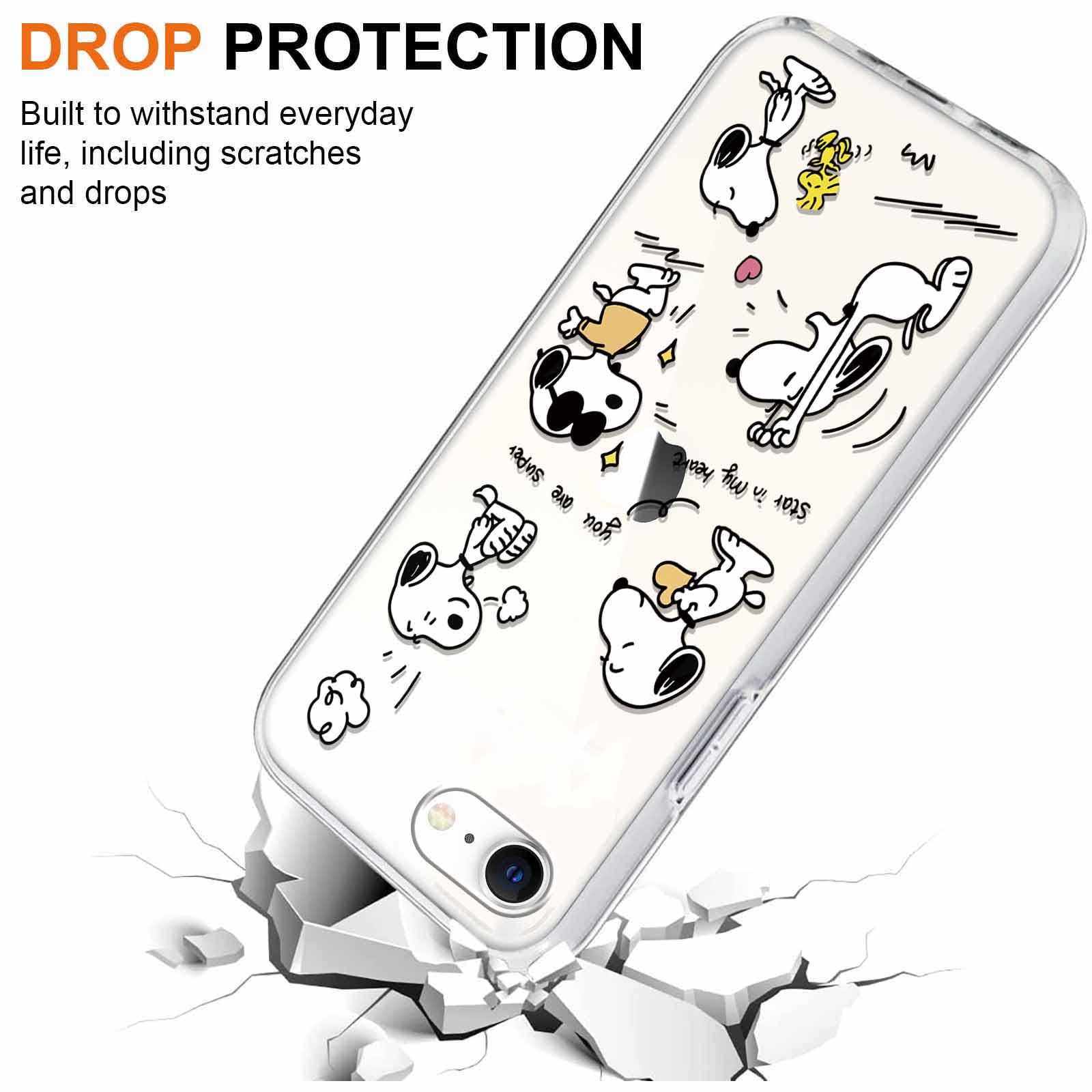 Yoedge [2 Pezzi Cover per iPhone SE 2022/SE 2020/7/8,Matte