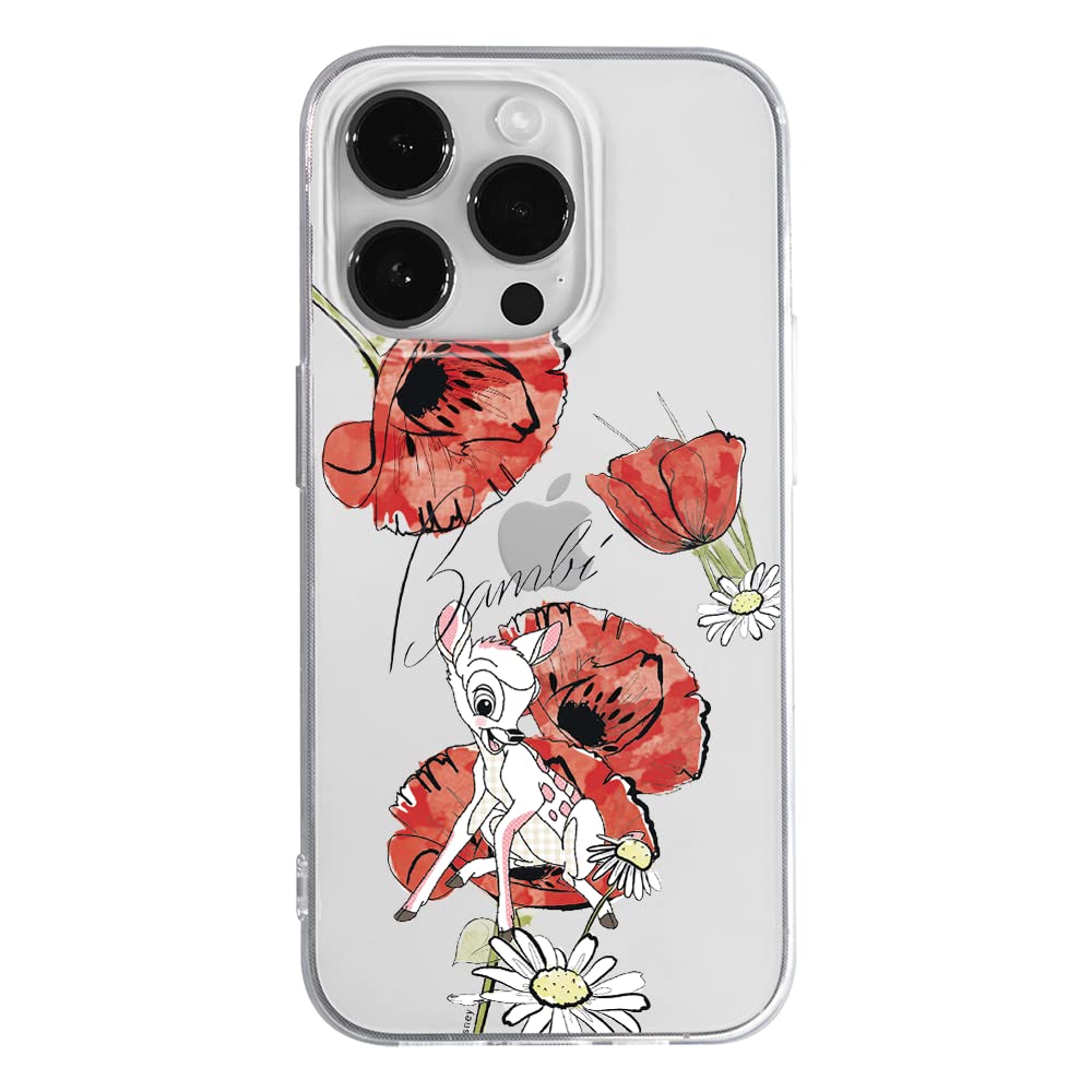 ERT GROUP mobile phone case for Apple Iphone 14 PRO MAX original and officially Licensed Disney pattern Bambi 002 optimally adapted to the shape of the mobile phone, partially transparent