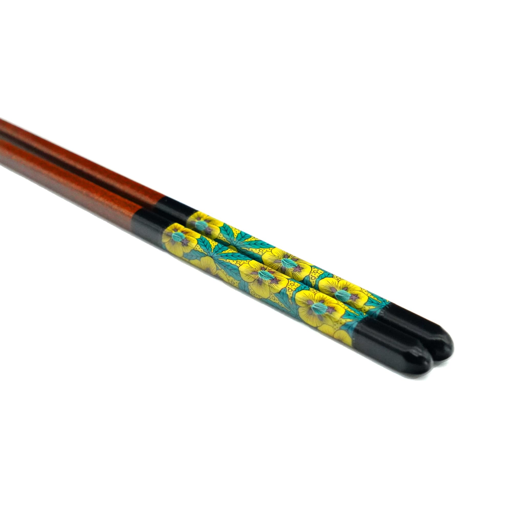 Wakasa paint Chopsticks Aoi (Black 9in) IC-02B ‖ Japan Kutani, Made in Japane, Dishwash safe, Great Gift
