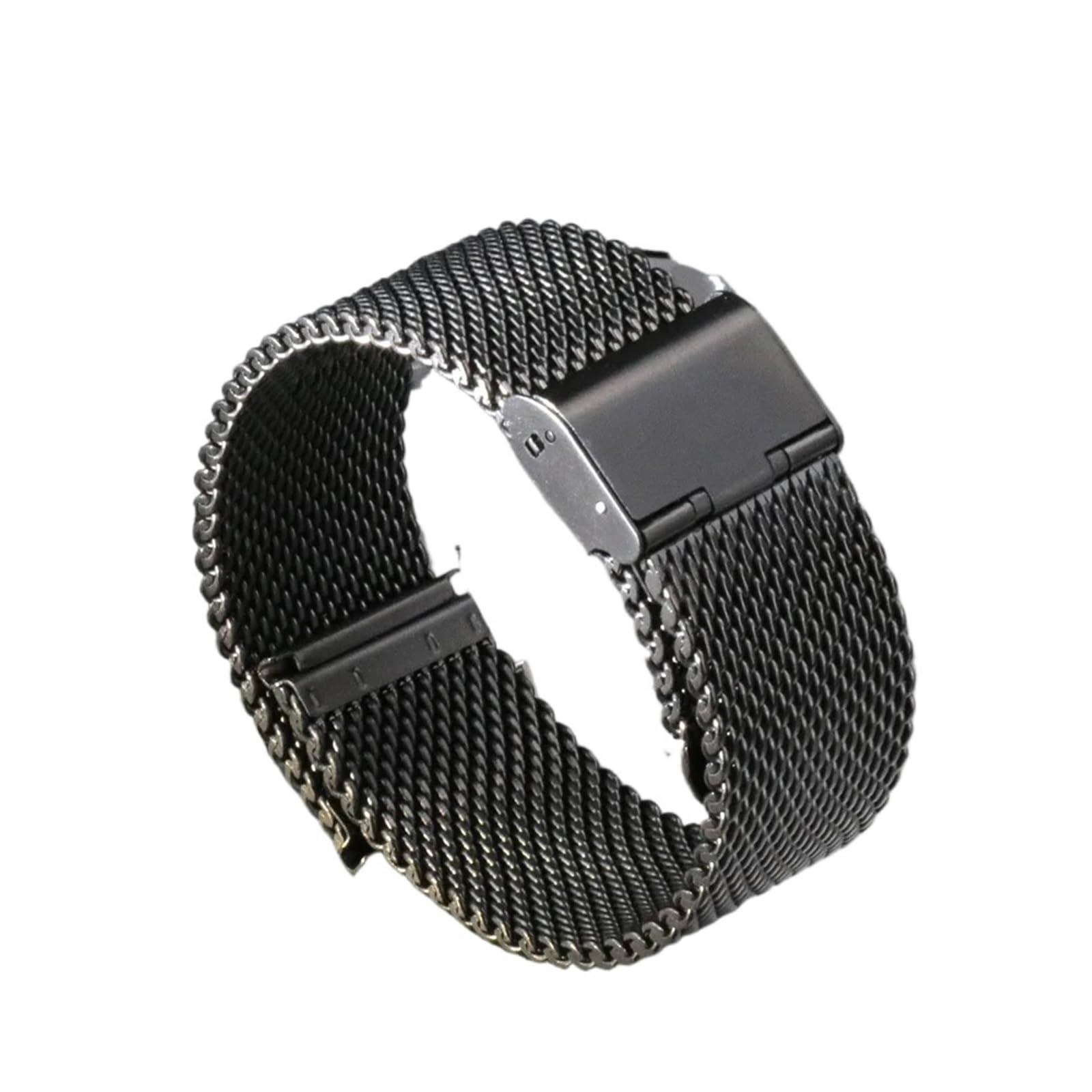 MGVGKETZTB Stainless Steel Mesh Watchband Braided Band 18 20 22 24mm Metal Quick Release Men Women Universal Watchband