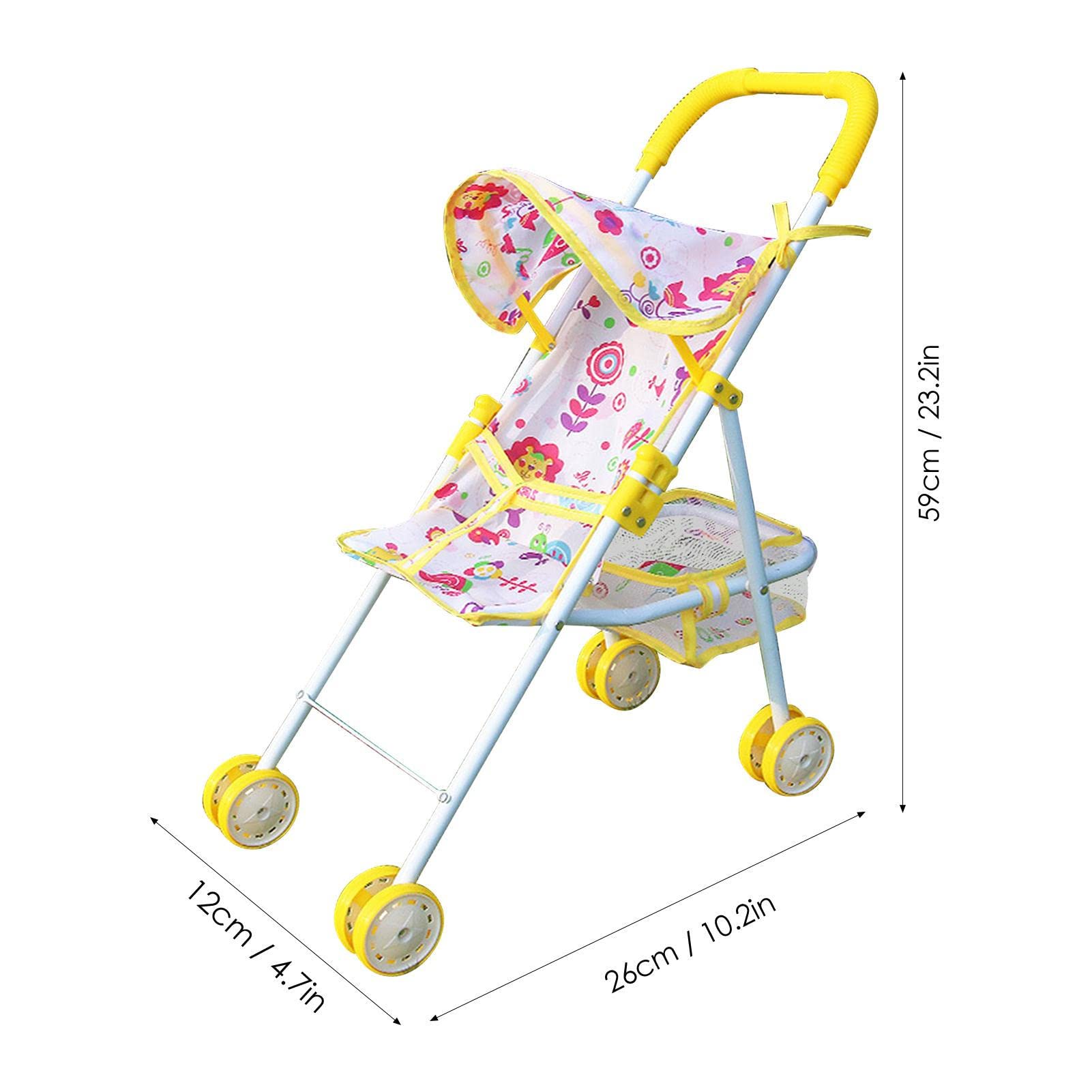 Amazon.co.jp: 人形ベビーカーおもちゃ、子供用ベビードールベビーカー 