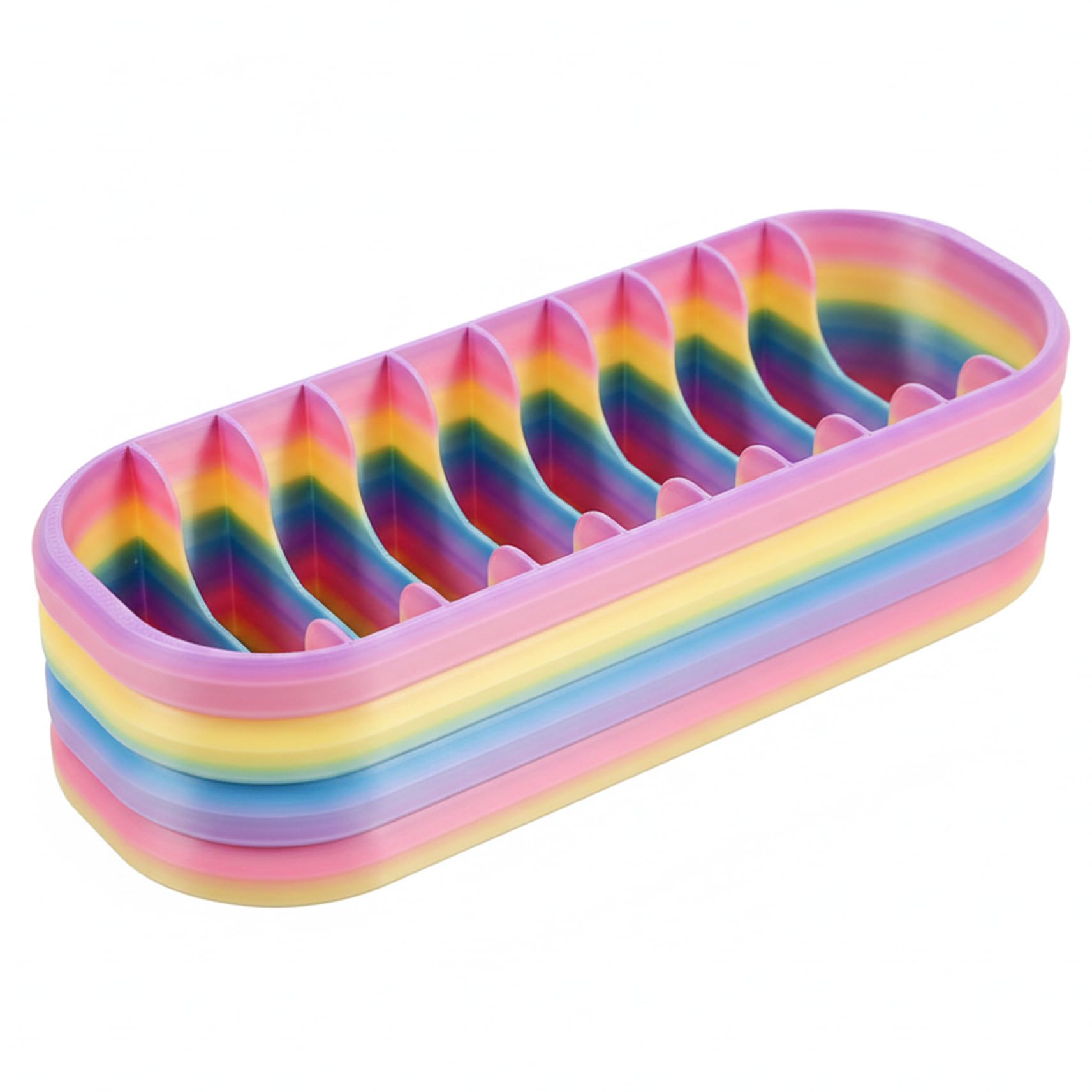 Lcarege Diamond Art Storage Trays, Rainbow Gradient Diamond Art Organizer, Drill Storage Tray With Multiple Compartments For Drill Bags And Craft Accessories