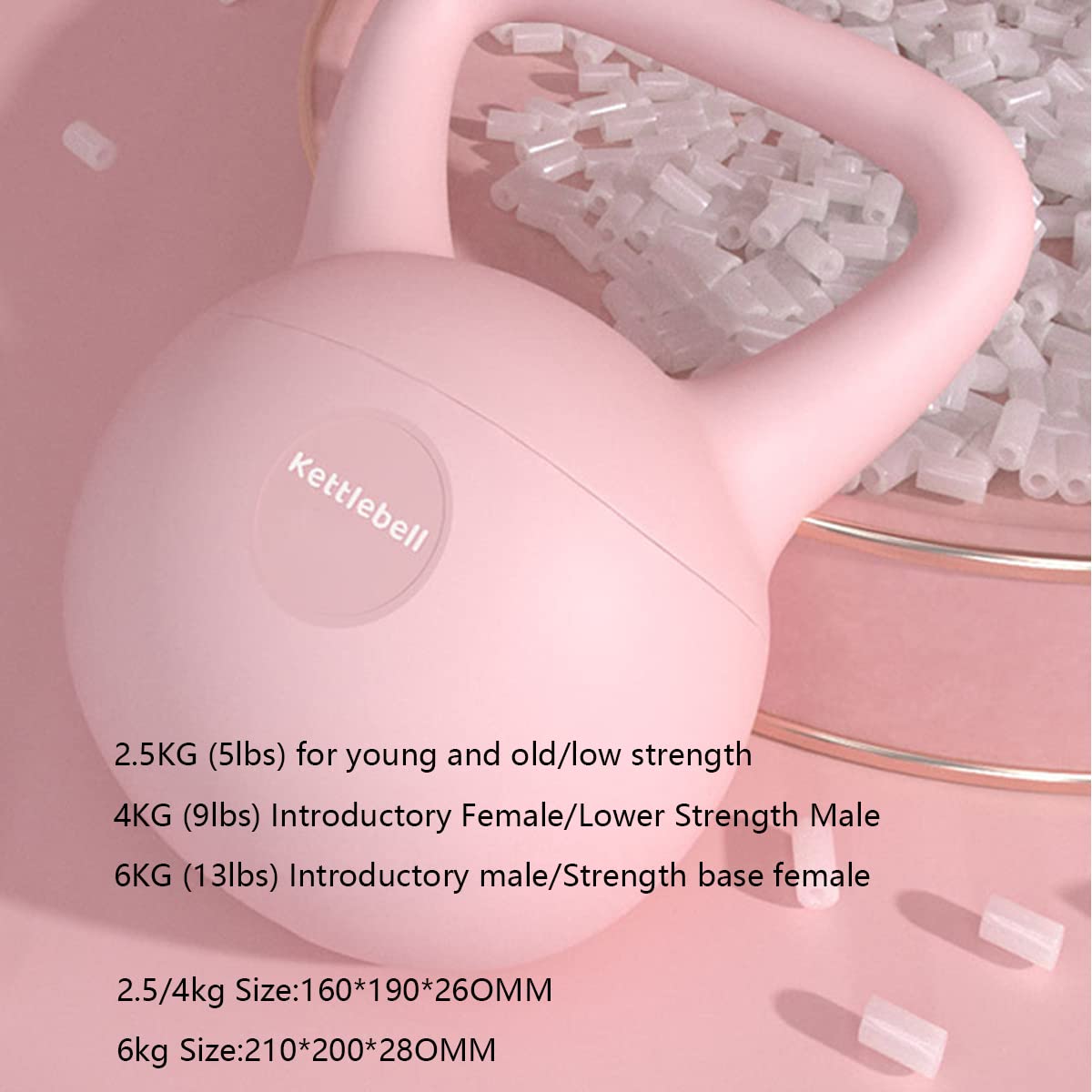 LANMOU Miękki kettlebell, sprzęt do treningu siłowego, kettlebell z żelaznym piaskiem, antypoślizgowy uchwyt, do treningu siłowego w domu i na siłowni, podnoszenia ciężarów, treningu crossowego, fitnessu
