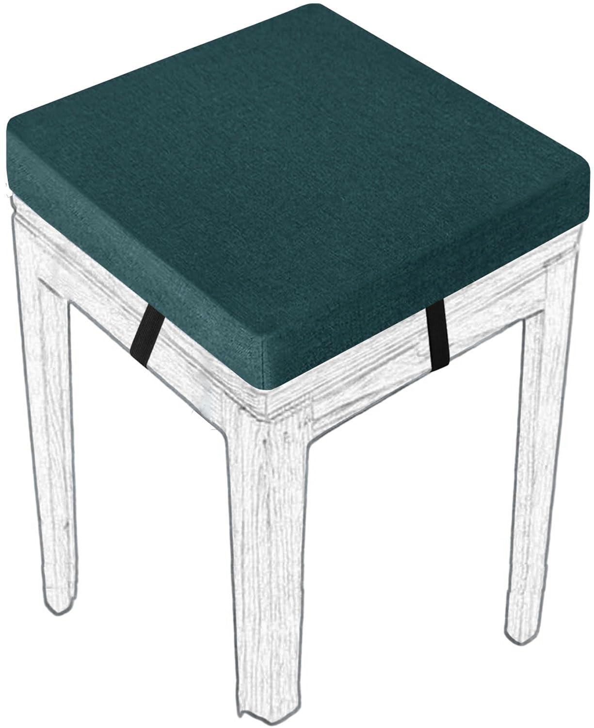 MCNDSI Stools Seat Cushion Square 30/45/35/40/50cm Thick Seat Pad with Ties Anti-Slip Dining Chair Pad with Washable Cover for Indoor,Garden,Kitchen,Bar Chairs,Wooden Chairs(#19,(1pc) 50x50x8cm)