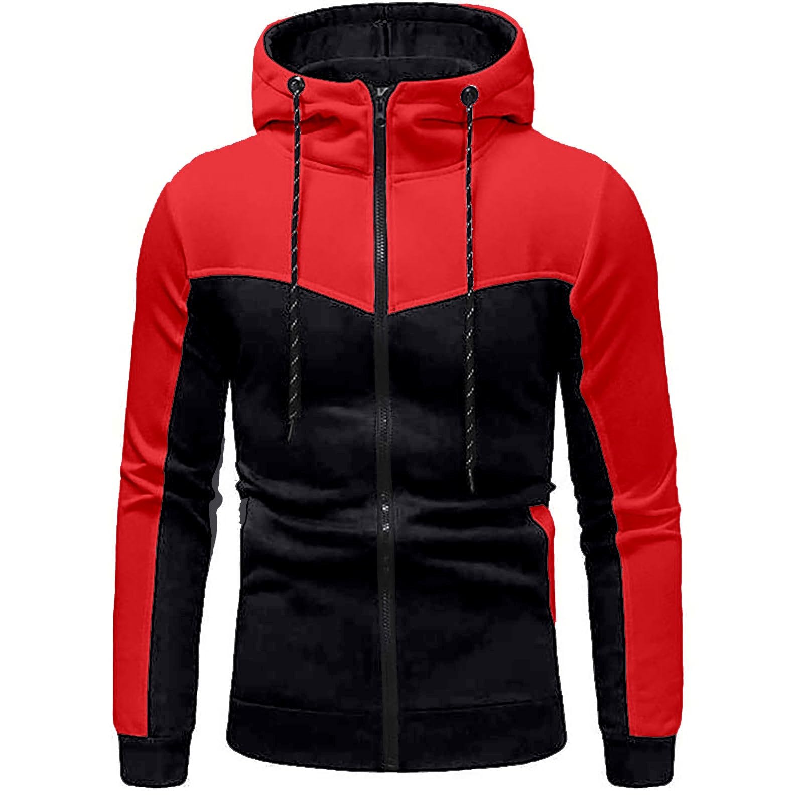 Męski dres treningowy, 2-częściowy, zapinana na zamek bluza z kapturem i joggery, zielono-czarna odzież sportowa dla mężczyzn, miękka bawełniana dres treningowy z kieszeniami, lekki, wygodny strój na