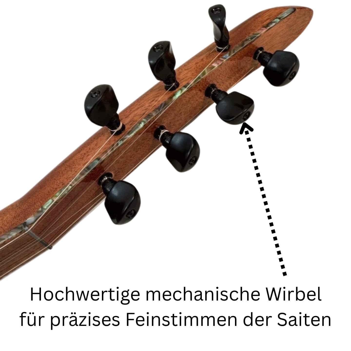 Uzun sap Ceviz Ögrenci Kursiyer Sazi, Saz Baglama noktali klavye | Langhals Walnuss Anfänger Schüler Baglama, Saz Einsteiger Set