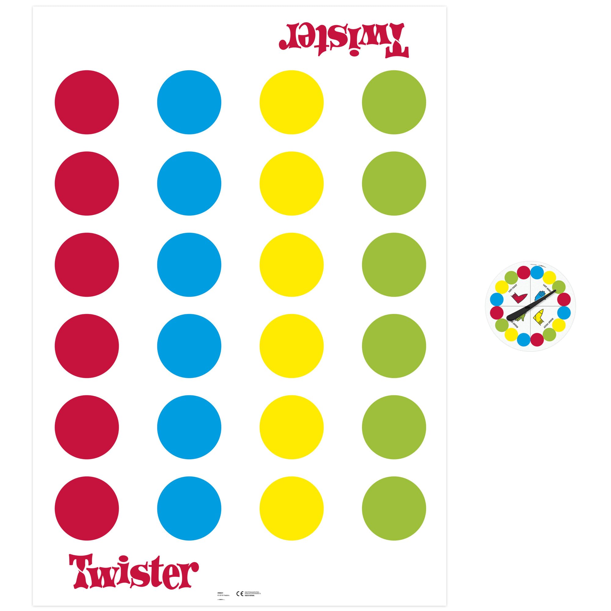 Hasbro Gaming Twister Game for Kids Ages 6 and Up, 4.1 x 26.6 x 26.6 cm
