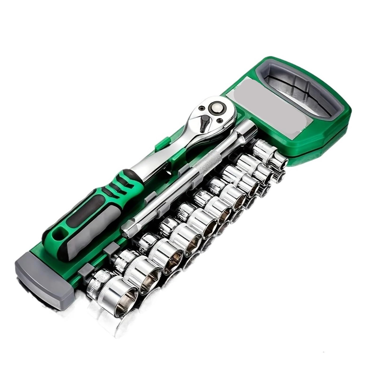 Set utensili multiuso Set di chiavi a cricchetto da 72 denti 12 pezzi a 1/4 "-3/8" -1/2 "Set metrico manutenzione automobilistica e strumenti domestici(3 8 12pcs)