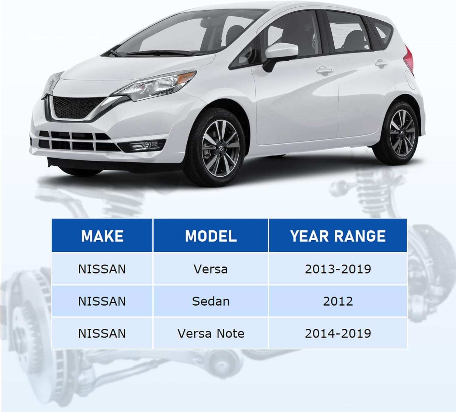 Front Lower Control Arm w/Ball Joint Compatible with Nissan Versa 2013-2019, 2012 Versa Sedan, 2014-2019 Versa Note,Replace #K621576 K621577
