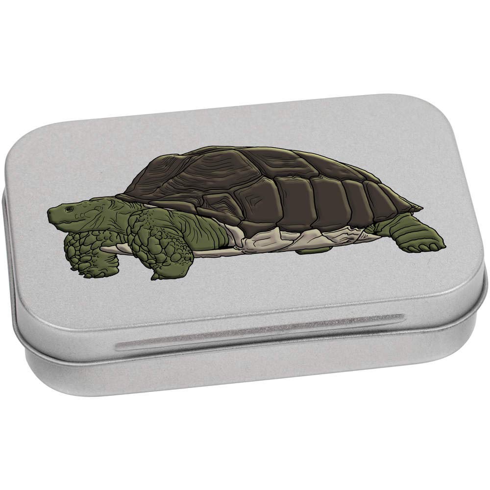 Azeeda 95mm 'Tortoise' Metal Hinged Tin/Storage Box (TT00144486)