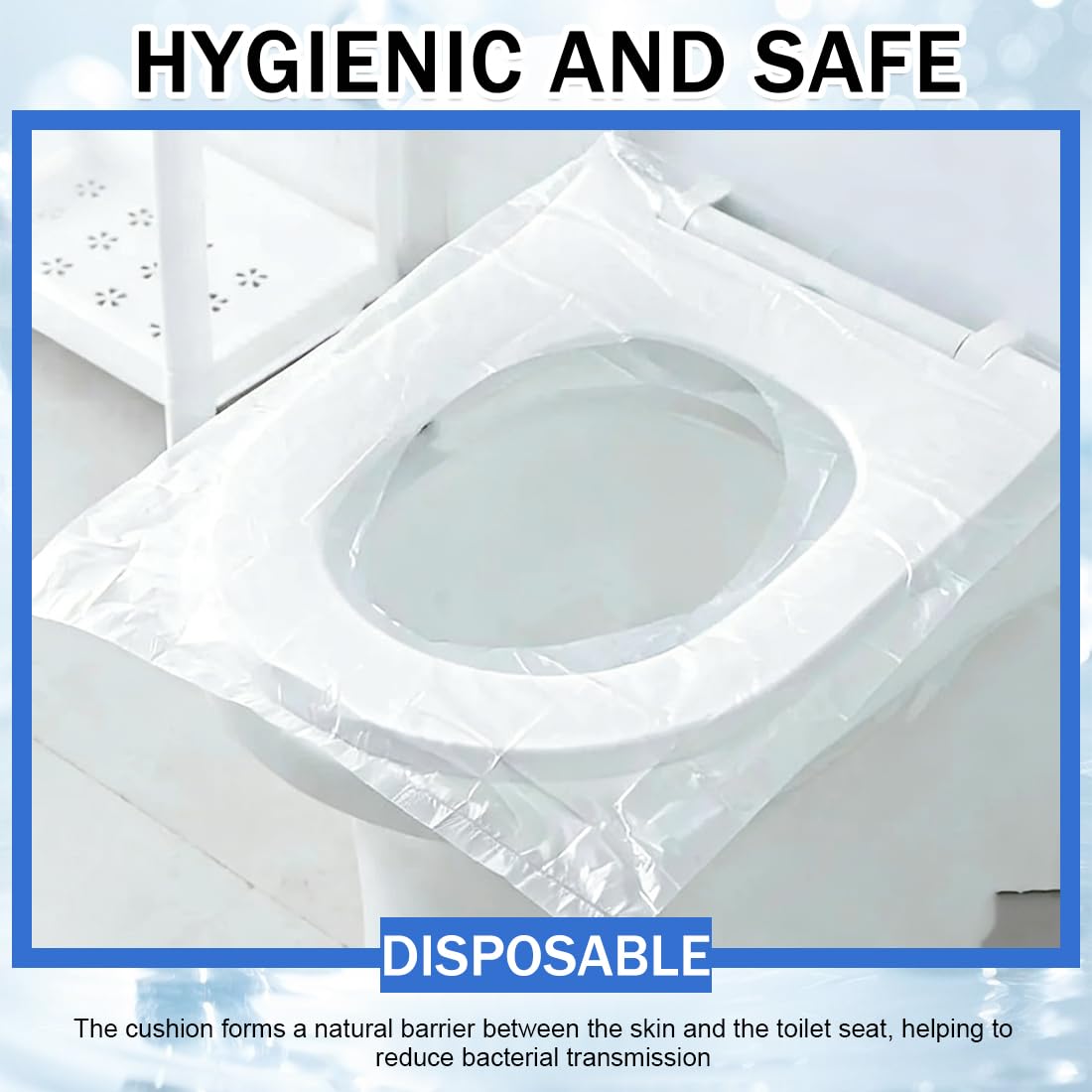 Copriwater Portatile Monouso 50 Pezzi per WC Viaggio
