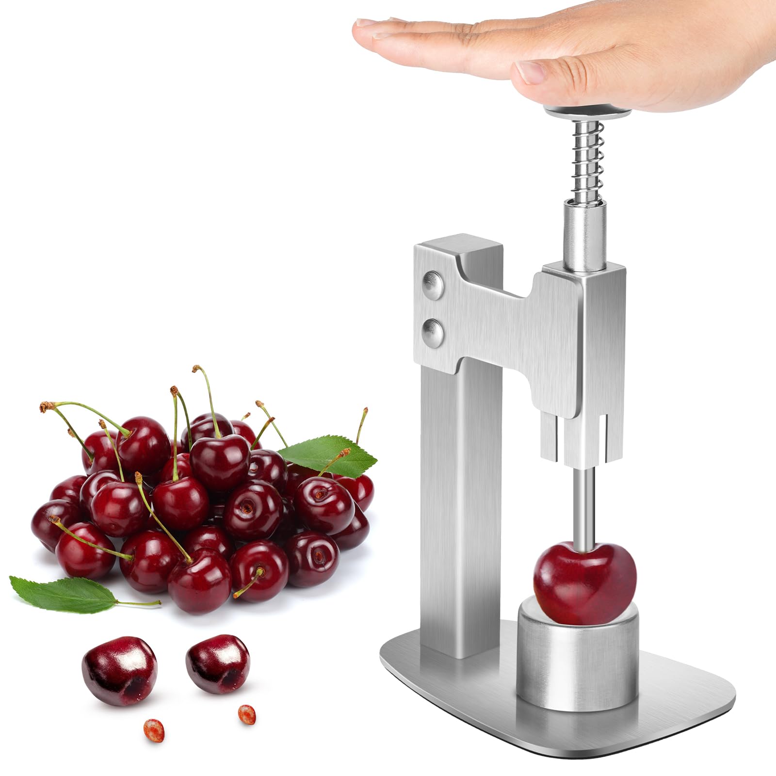 Multitools Stainless Steel Pitter, Olive Pitter Tool Portable Fruit Corer Remover for Cherries, Red Dates, Hawthorn, Grape, Jujube, Easy to Use