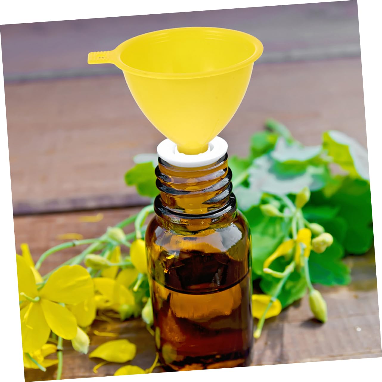 Unomor 15pcs Funnels 60mm Diameter Plastic Construction Essential Oil Filling Lightweight Easy Handling Excellent for Chemistry