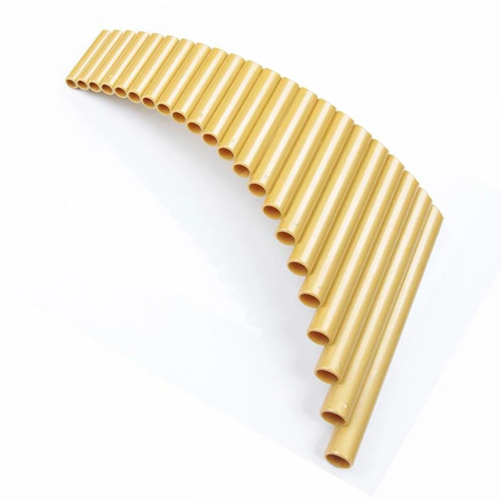 Flauto di Pan in plastica ABS 22 tubi G chiave | Oro for la pratica quotidiana, le esibizioni sul palco e la registrazione musicale(Golden Left Hand)