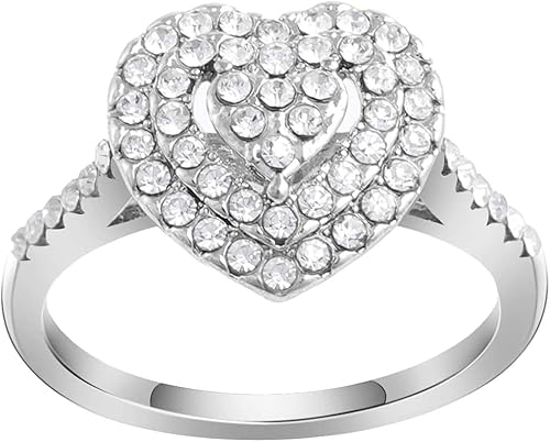 Miniatura 3 de iLH ZYooh - Anillos de diamantes de talla hueca, anillos de circonita de lujo para mujer, anillos de compromiso, boda, regalo de joyería, Piedra