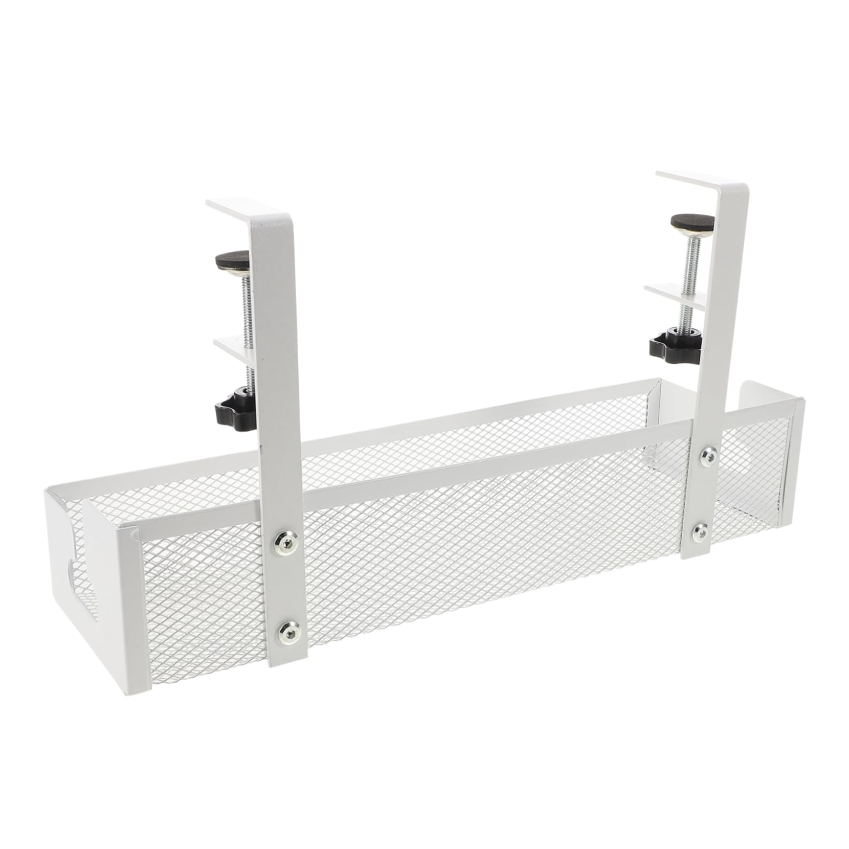Uonlytech Goulotte de Gestion des Câbles Bureau Blanc en Acier Carbone