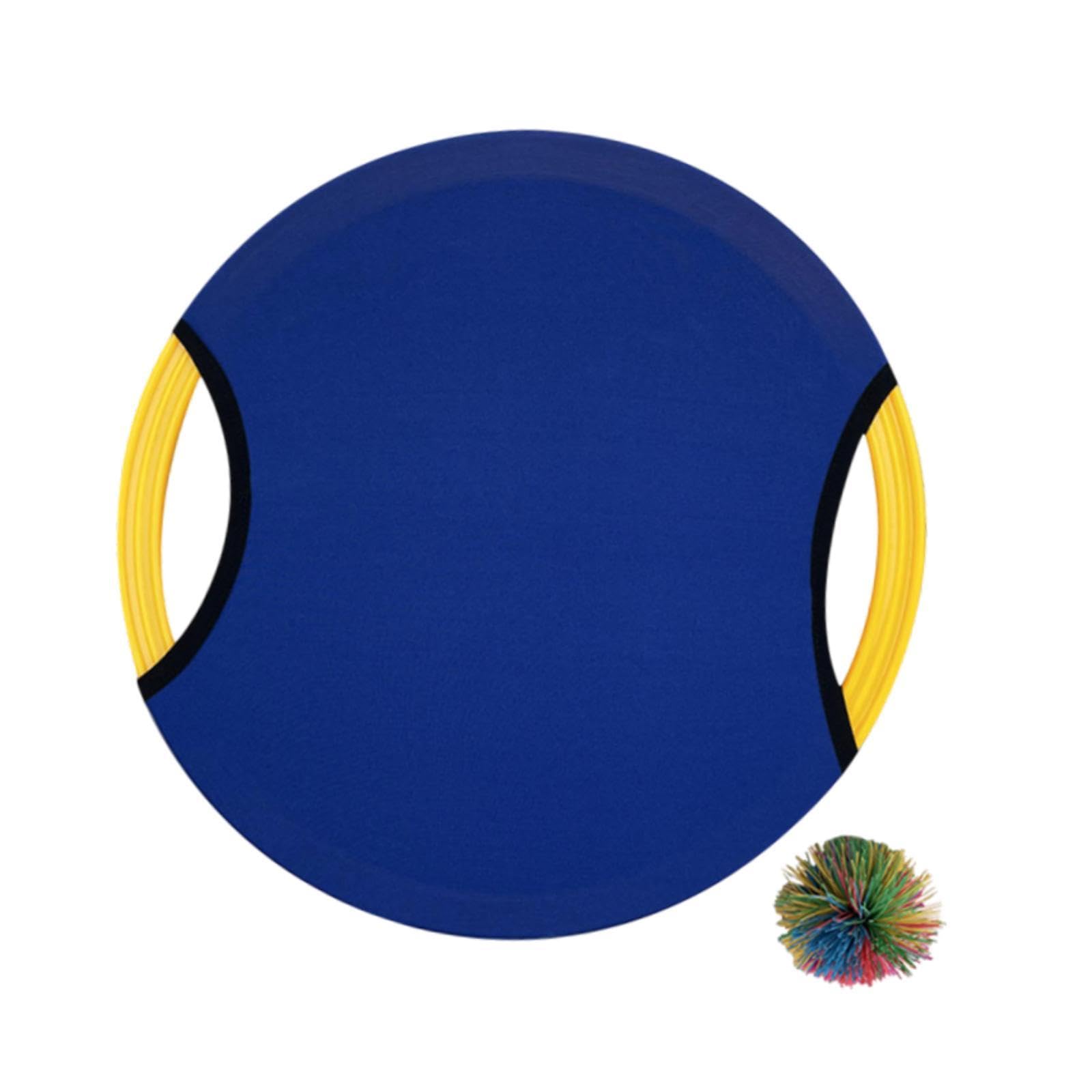 QLoztyse Paddle Ball Game for Trampoline, Toss And Activity for Kids And Adults, Blue