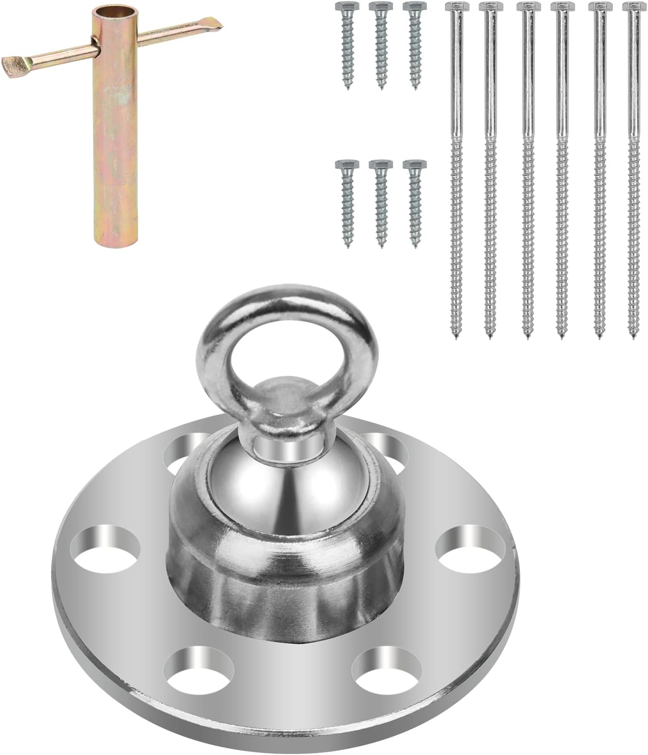 Dog Tie Out Stake, AHIER 360 Swivel Dog Yard Stake Holds 1500Lbs of Pull Force, Heavy Duty Dog Anchor Rust Proof Pet Tie Out Stake for…