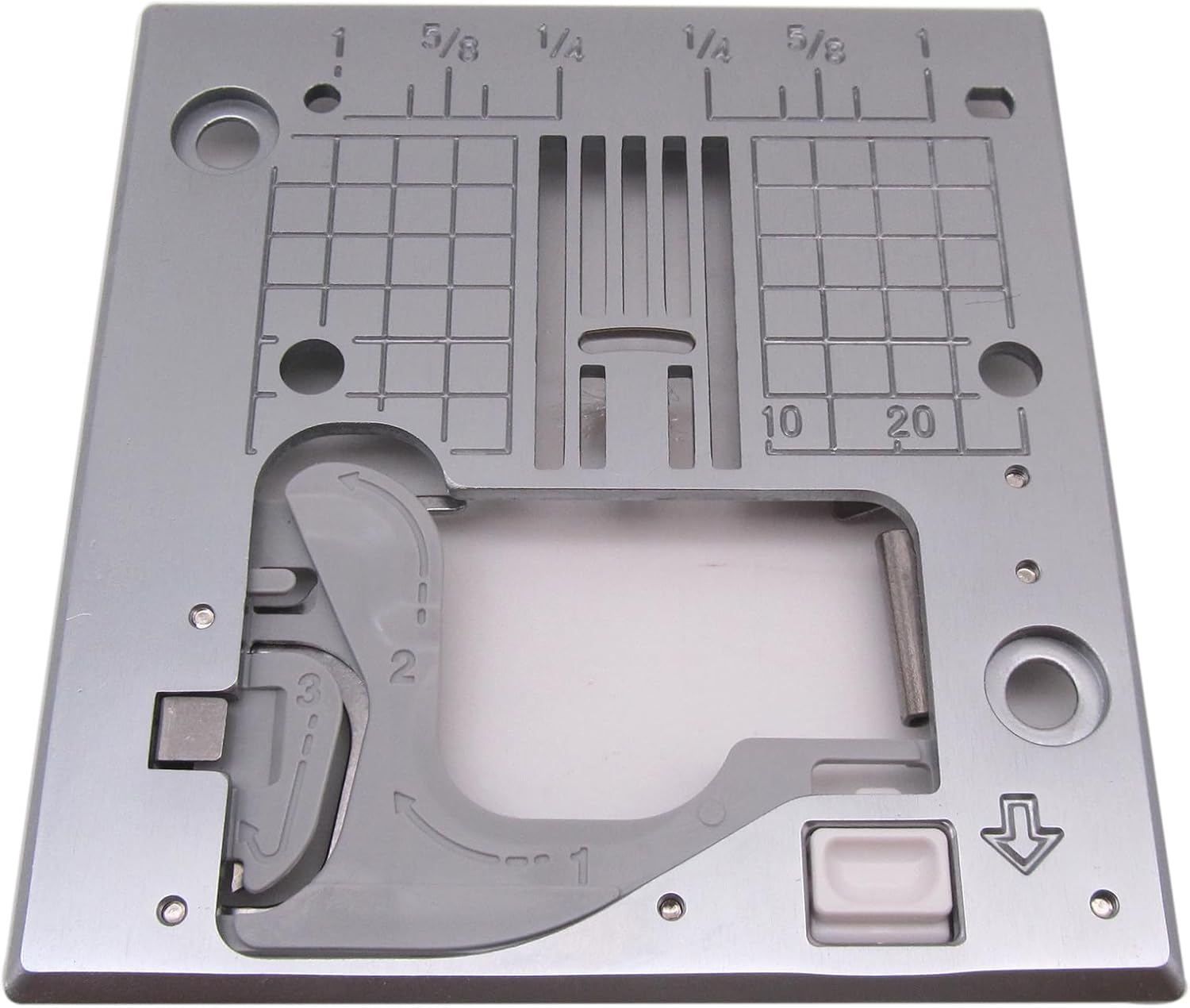 CKPSMS Brand -1PCS Zig Zag Needle Plate #40079367 Compatible with/Replacement for JUKI Brand HZL-F300,HZL-F400,HZL-F600 Sewing Machines