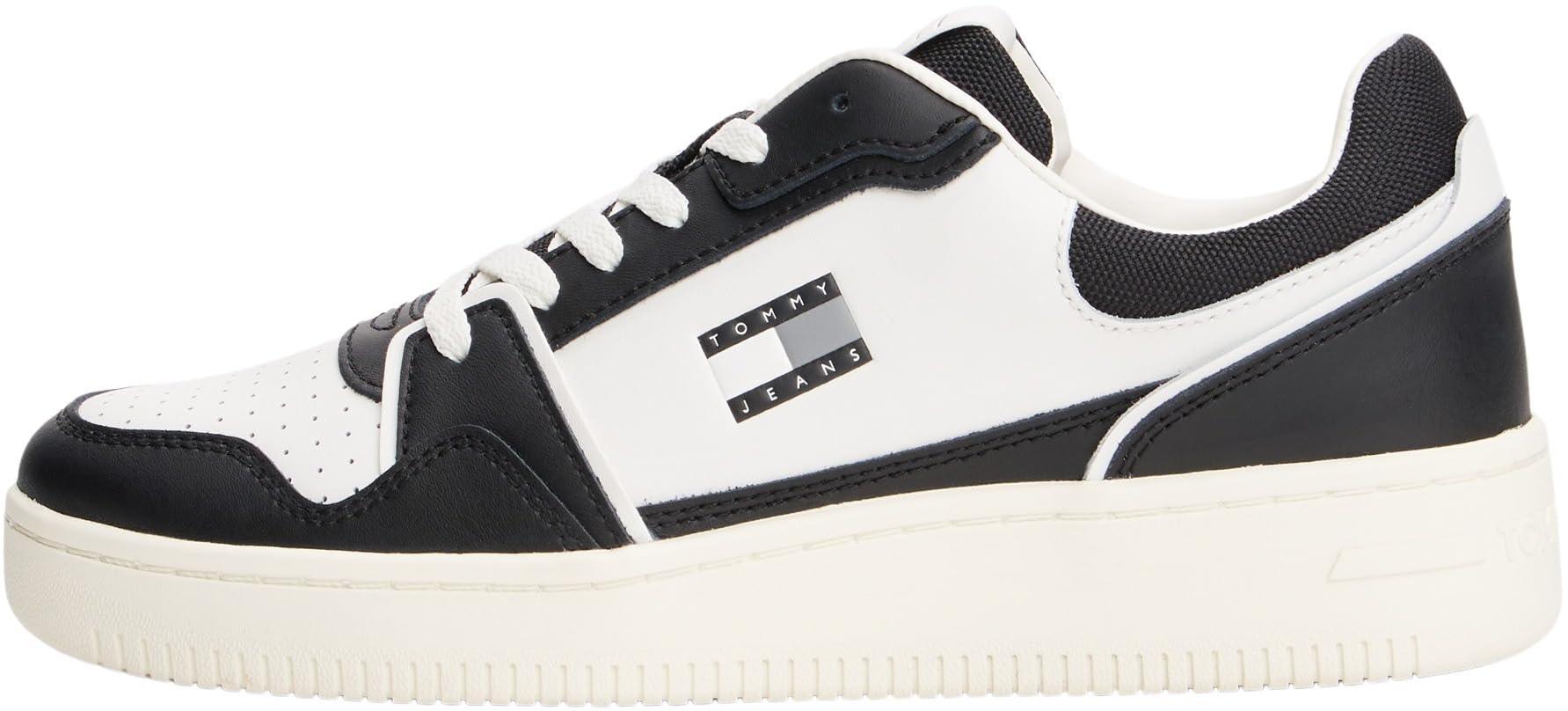 Tommy Jeans Uomo Sneakers con Suola Preformata Retro Basket Profilo Basso