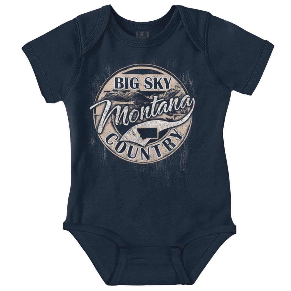 Brisco Brands Montana MT Big Sky Country Souvenir Baby Romper Boys or Girls
