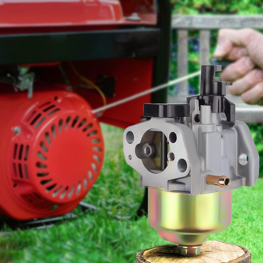 Harbot Carburetor for Harbor Freight Chicago Predator 3000 3500 3050 3200 4000 Watts Gasoline Generator with Fuel Filter Gasket
