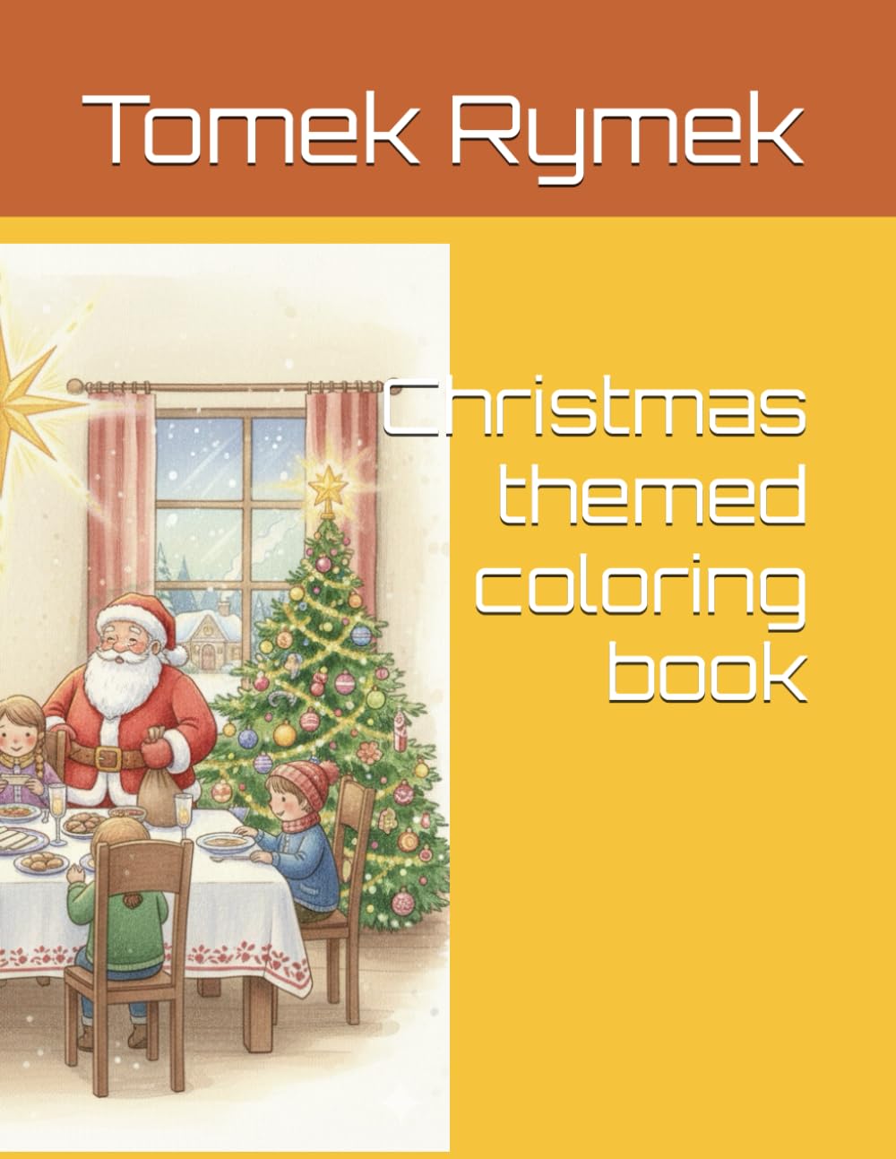 Christmas themed coloring book
