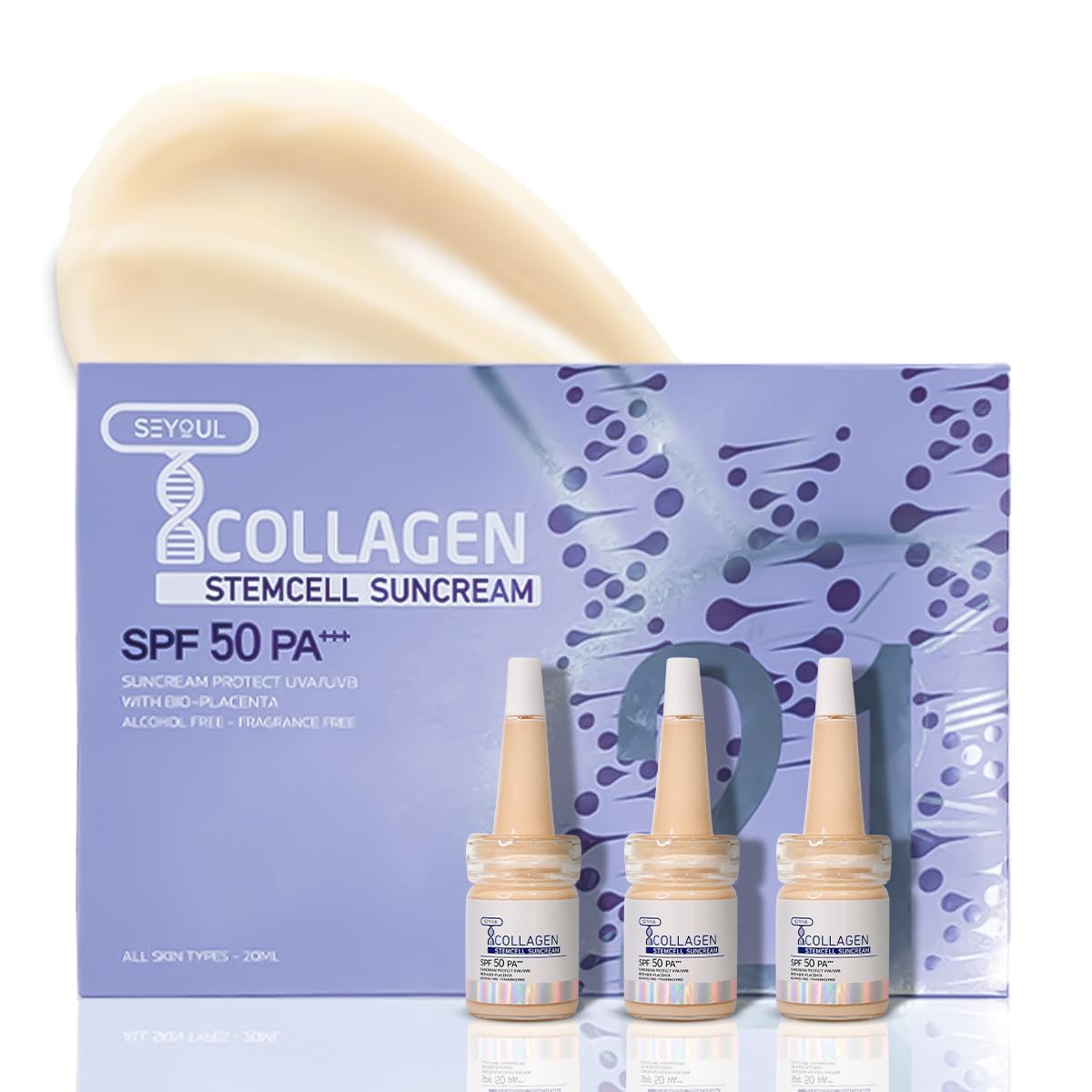 Amazon.com: T-Collagen Sunscreen Serum SPF50+ – Lightweight UV