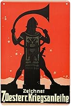 Metal Tin Sign Wwi War Poster 7 Austrian War Loan Osterreich Kriegsanleihe Soldier, Retro Military Poster Wall Decorations for Men's Exclusive Space