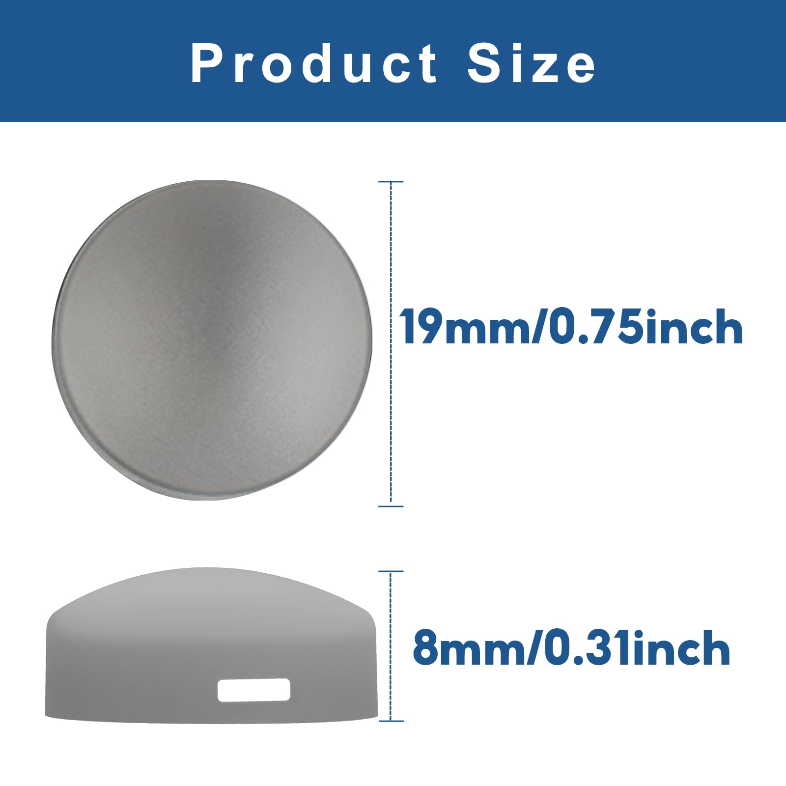 Botones de repuesto para timbre Pro, botones de timbre de video compatibles con Doorbell Pro, reparación de botones rotos agrietados divididos (plateado)