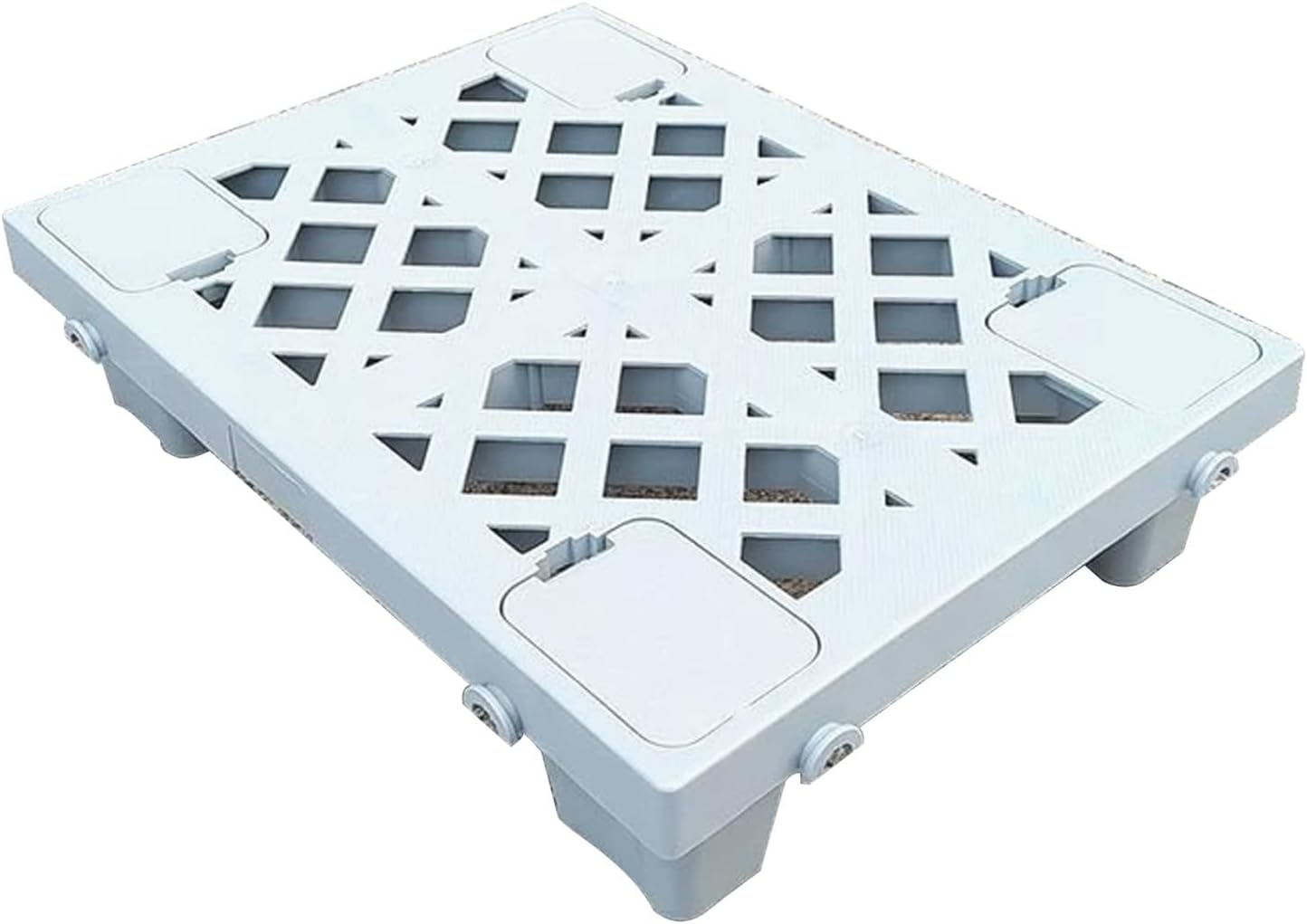 Interlocking Pallets, Plastic Pallet, Heavy Duty Material, Moisture Proof, Connectable and Non Slip, Suitable for Garages and Warehouses(Blue,35x50x10cm/14x20x4.7in)