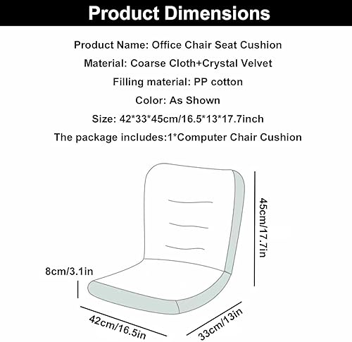 Miniatura 7 de Cojines de silla, cojines de asiento para sillas de oficina, cojines de silla de oficina para respaldo y trasero, cojín de asiento y respaldo Estilo