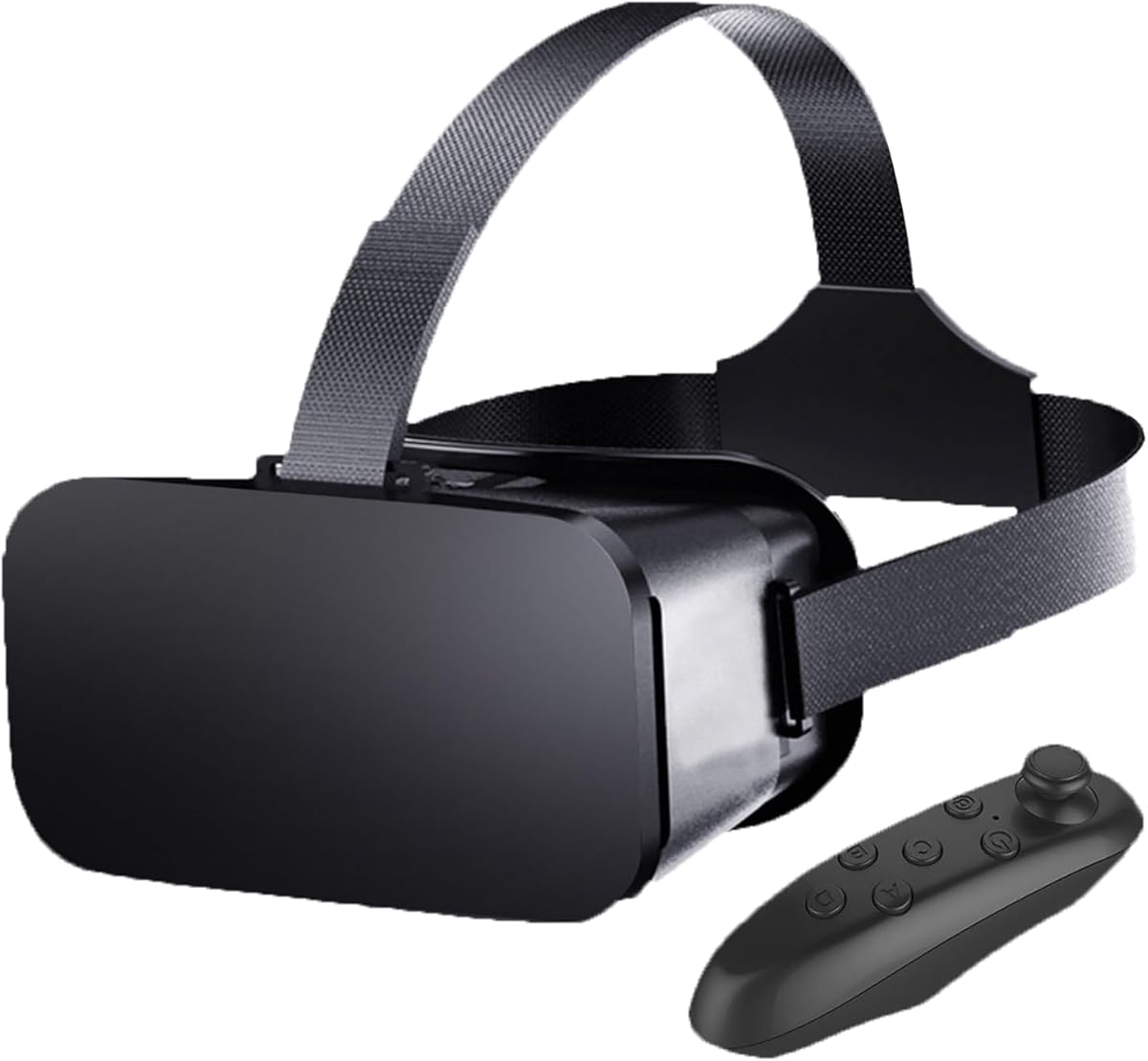 VR Headset for Phone with Controller, Anti-Blue Lens PD & Fl Adjustable Virtual Reality Goggles Set for Kids and Adults, Compatible with iPhone 16/15/14/13/12 Samsung Android 4.5-6.7"