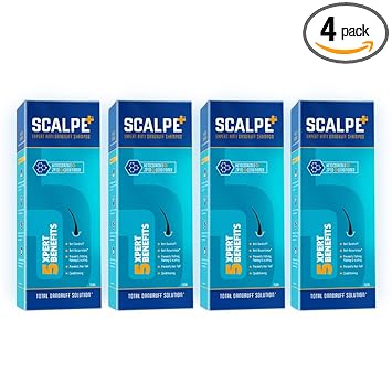 Scalpe+ Anti-Dandruff Shampoo 75 ml each, Pack of 4