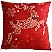 HOSL SD39 Merry Christmas Series Blend Linen Throw Pillow Case Decorative Cushion Cover Pillowcase Square 18