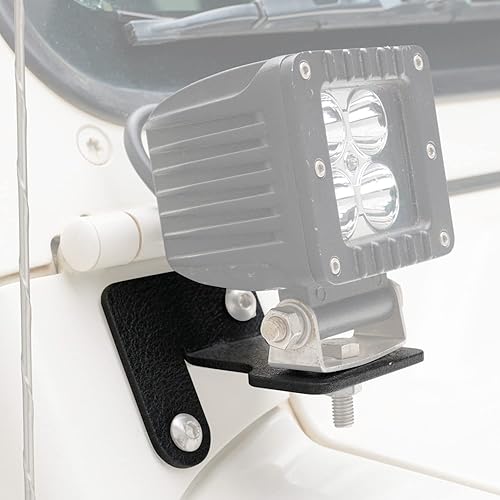 Miniatura 4 de ZORASEN Soportes de montaje de luz de bisagra de parabrisas aptos para Jeep Wrangler TJ YJ 87-06